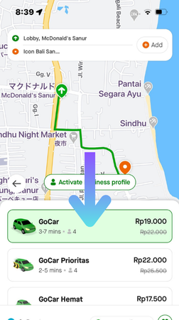 gojekのアプリ