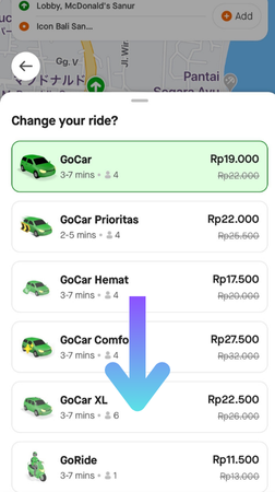 gojekのアプリ